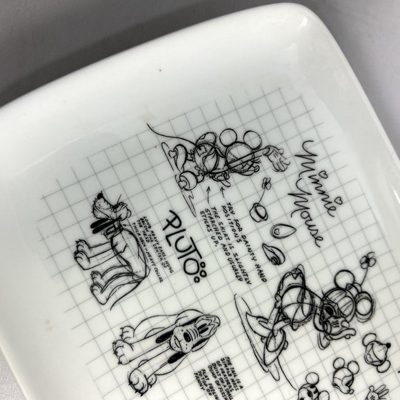 Sketchbook Disney Mickey Minnie Mouse Serving Tray Goofy Pluto Donald Duck 13.5" - Picture 4 of 9